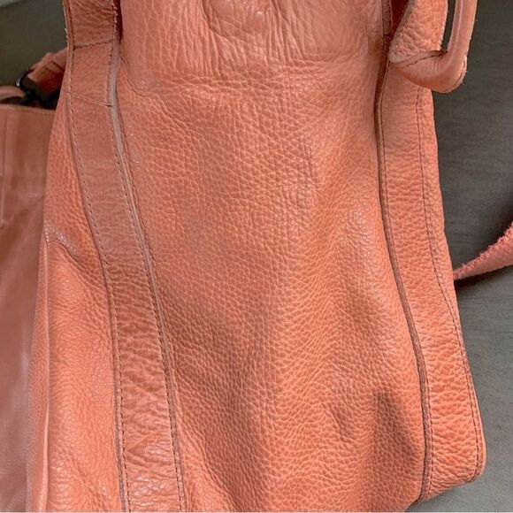 FREE PEOPLE Leslie Leather Tote Tiger Red Bag - Picture 10 of 16